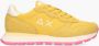 Sun68 Ally Solid Nylon Sneakers Dames Geel - Thumbnail 2