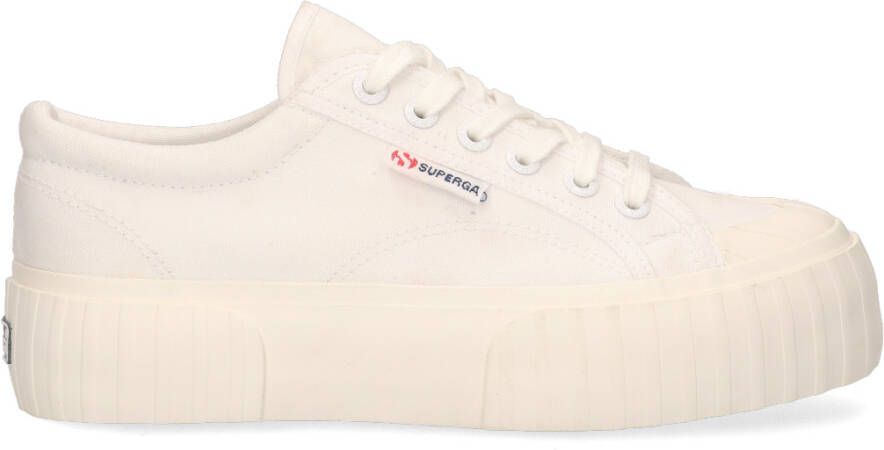 Superga 2631 Str. Platform W-w Lage sneakers Dames Wit - Foto 6