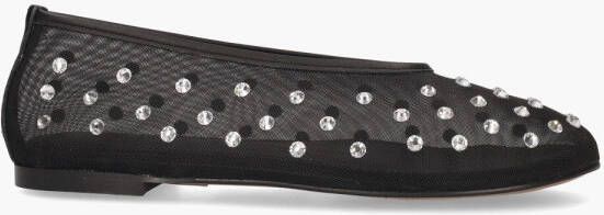 Toral Sybilla ballerina van mesh met leren details