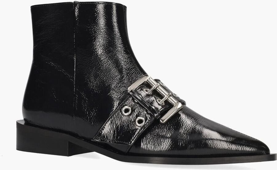 Toral TL-Nicole enkellaarsje van lakleer met gespdetail