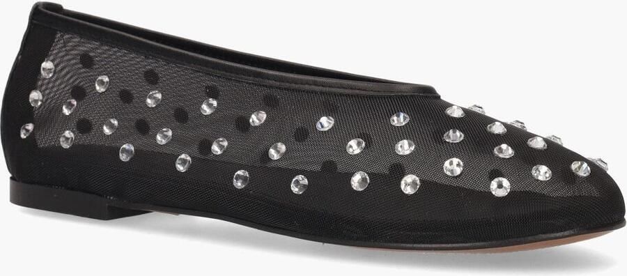 Toral Sybilla ballerina van mesh met leren details