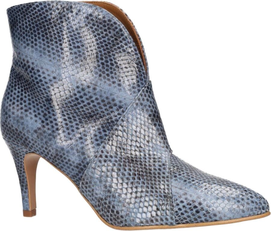 TORAL Enkellaarsjes Dames 12804 Maat: 41 Materiaal: Leer Kleur: Blauw - Foto 4