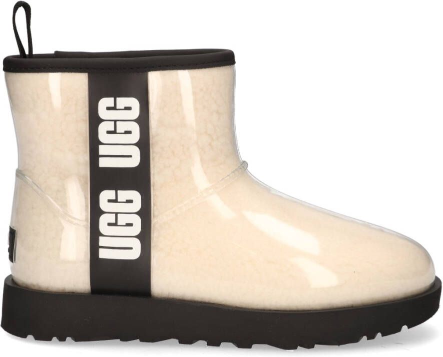Ugg Classic Clear Mini Boot Off-White Zwart
