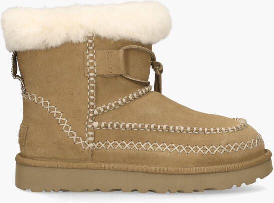 UGG Vachtlaarzen Dames Classic Mini Alpine Maat: 37 Materiaal: Suède Kleur: Cognac