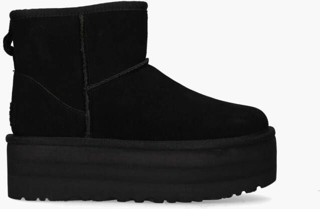 UGG Vachtlaarzen Dames W Classic Ultra Mini Platform Maat: 41 Materiaal: Suède Kleur: Zwart - Foto 7
