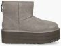 Ugg Classic Mini-laars met plateauzool voor Dames in Smoke Plume - Thumbnail 2