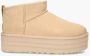 UGG Vachtlaarzen Dames W Classic Ultra Mini Platform Maat: 36 Materiaal: Suède Kleur: Beige - Thumbnail 2