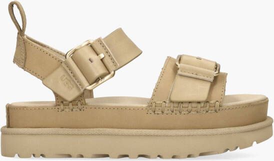 UGG Dames W Goldenstar Villa Maat: 39 Materiaal: Leer Kleur: Beige