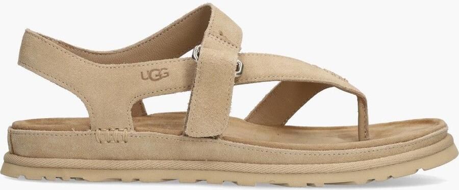 UGG Dames W Goldengaze Toe Post Maat: 39 Materiaal: Suède Kleur: Beige - Foto 4