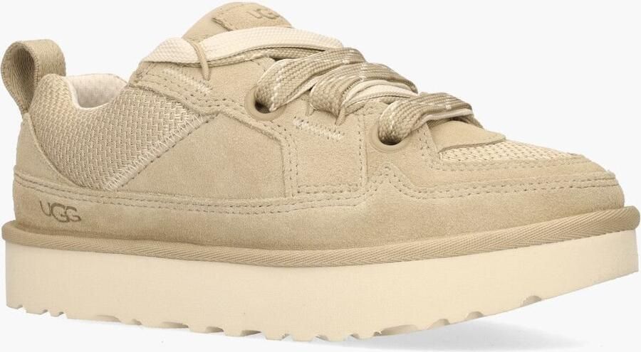 Ugg Casual Comfort Sneaker met Velours en Canvas Mesh Beige Dames - Foto 7