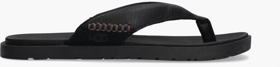 UGG Teenslippers Heren M Seaside Ii Flip Maat: 43 Materiaal: Leer Kleur: Zwart