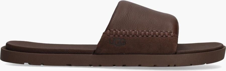 UGG Slippers Heren M Seaside Ii Slide Maat: 42 Materiaal: Leer Kleur: Bruin - Foto 2