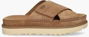 Ugg Goldenstar Cross Slide Chestnut