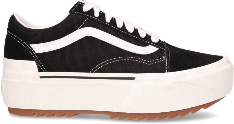 Vans Ua Old Skool Stacked (Suede Canvas)Black Blanc De Blanc Schoenmaat 38 Sneakers VN0A4U155ZN1 - Foto 3