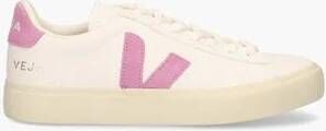 Veja Witte Leren Sneakers Ronde Neus Logo White Dames - Foto 10