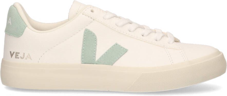 VEJA Campo Chromefree Leather Wit Mintgroen