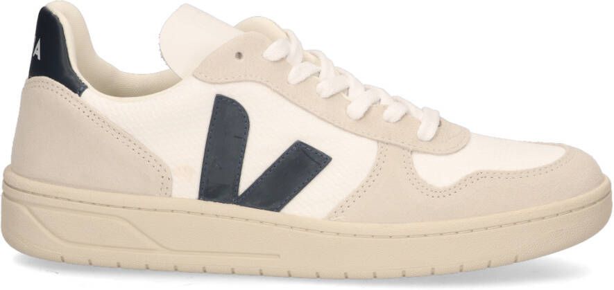 Veja Gerecyclede B-Mesh Sneakers met Marineblauwe Accenten White - Foto 10