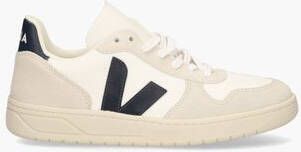 Veja V-10 B-Mesh Wit Beige Donkerblauw