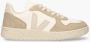 Veja V-10 Chromefree Leather Sneakers Wit Platine Vx0502935 White - Thumbnail 5