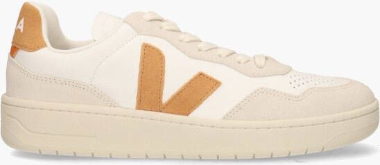 Veja V-90 O.T. Leather Wit Oranjebruin