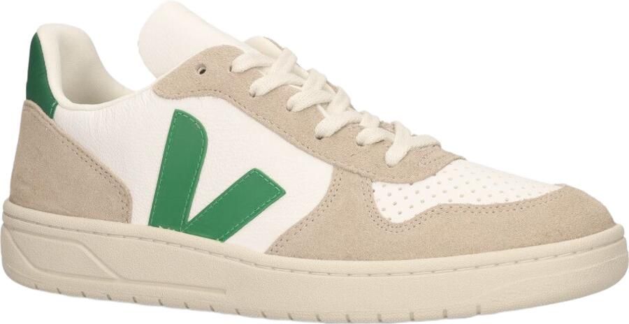 Veja Groene Leren Sneakers met Vegan Suede Inzetstukken Groen Heren - Foto 17