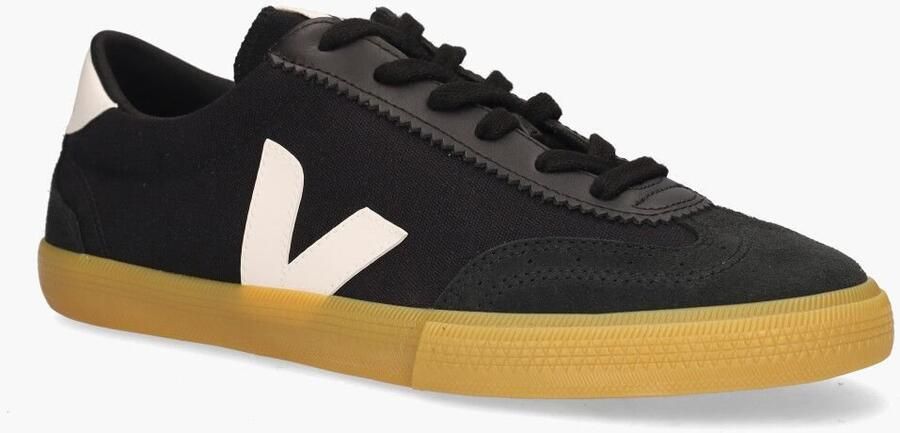 Veja Canvas Volley Zwart Wit Natuurlijk Black Heren - Foto 5