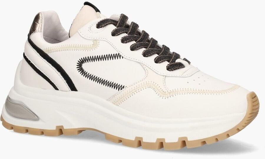 VIA VAI Lage Sneakers Dames Liz Dulce Maat: 37 Materiaal: Leer Kleur: Wit - Foto 3