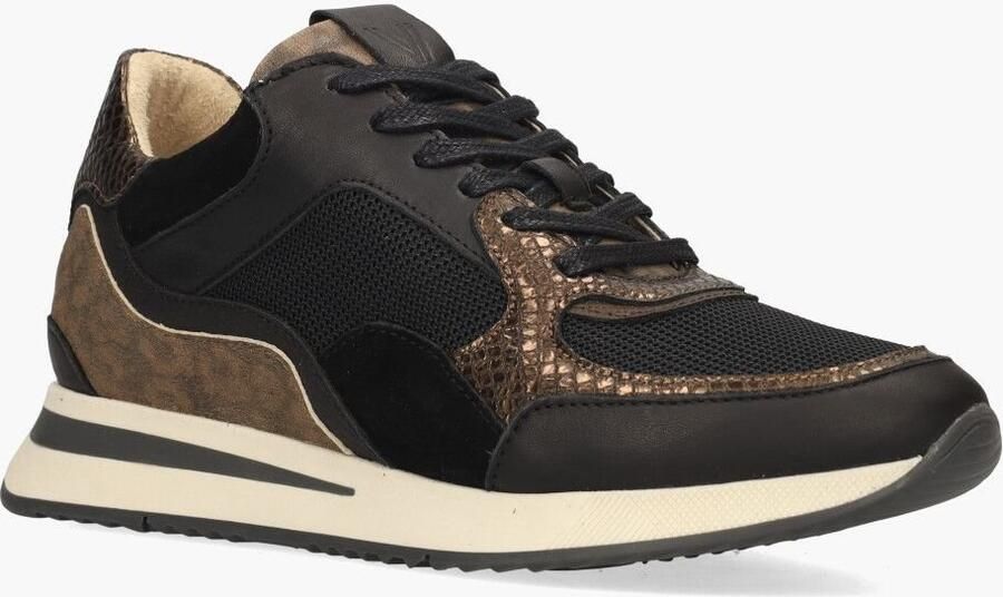 VIA VAI Nora Sooth sneakers dames Zwart Leer Lage sneakers Dames - Foto 3