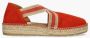 VIGUERA 1890 espadrilles dames rood vitelo rojo suede - Thumbnail 1