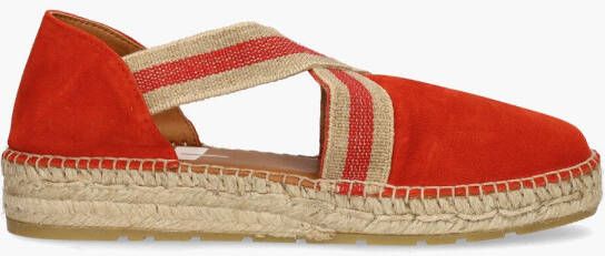 VIGUERA 1890 espadrilles dames rood vitelo rojo suede