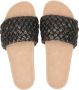 Maruti Zwarte Leren Gevlochten Slipper Billy Black Dames - Thumbnail 12