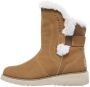 Skechers Keepsakes Wedge Cozy Peak Dames Winter Laarzen Boots Gevoerd Leer Bruin 49811-TAN - Thumbnail 3