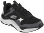 Skechers Mira heren sneaker Zwart wit - Thumbnail 3