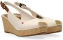 Tommy Hilfiger Sandaaltjes ICONIC ELBA SLING BACK WEDGE zomerschoen sandaal keilhak met jute bekleding - Thumbnail 15