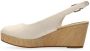 Tommy Hilfiger Witte Espadrilles Iconic Elba Sling Back Wedge - Thumbnail 10