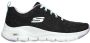 Skechers Arch Fit Comfy Wave 149414-BKLV Vrouwen Grijs Sneakers - Thumbnail 6