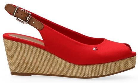 Tommy Hilfiger Sandaaltjes ICONIC ELBA SLING BACK WEDGE zomerschoen sandaal keilhak met jute bekleding - Foto 17