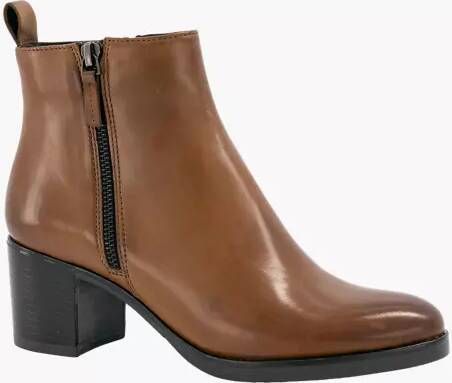 Schoenen Enkellaarsjes met hak Schoenen Enkellaarsjes met hak Laarsjes met  rits 5th Avenue Laarsjes met rits bruin elegant polocentralcursos.com.br
