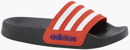 Adidas Perfor ce Adilette Shower badslippers zwart wit rood Rubber 35 - Foto 9