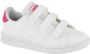 Adidas Advantage C Meisjes Sneakers Ftwr White Real Pink S18 Ftwr White - Thumbnail 5