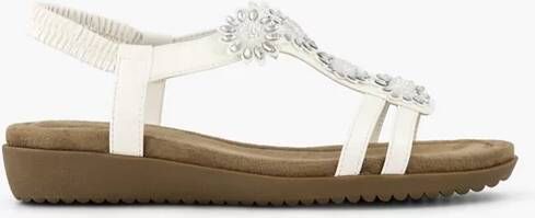 Easy Street Witte sandaal steentjes - Foto 2