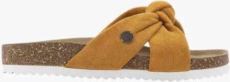 Esprit Cognac slipper knoop - Schoenen.nl
