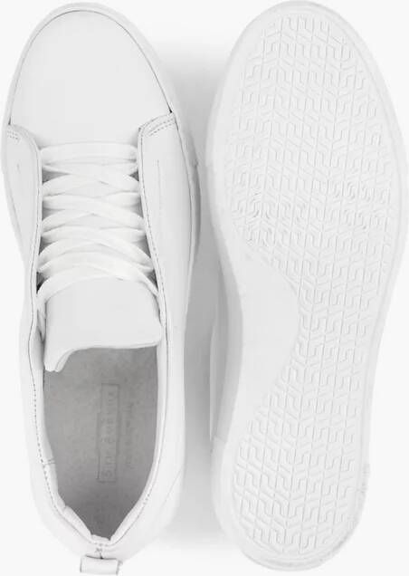 5th avenue Witte leren platform sneaker