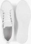 5th avenue Witte leren platform sneaker - Thumbnail 4