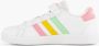 Adidas Sportswear Grand Court Lifestyle Court Elastic Lace and Top Strap Schoenen Kinderen Wit - Thumbnail 4