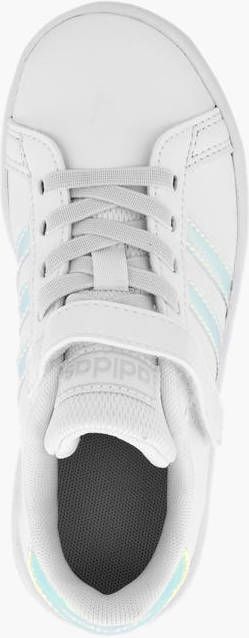 Adidas Witte Grand Court sneaker holografisch