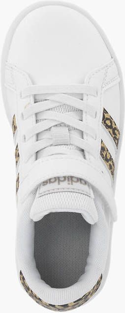 Adidas Witte Grand Court sneaker panterprint