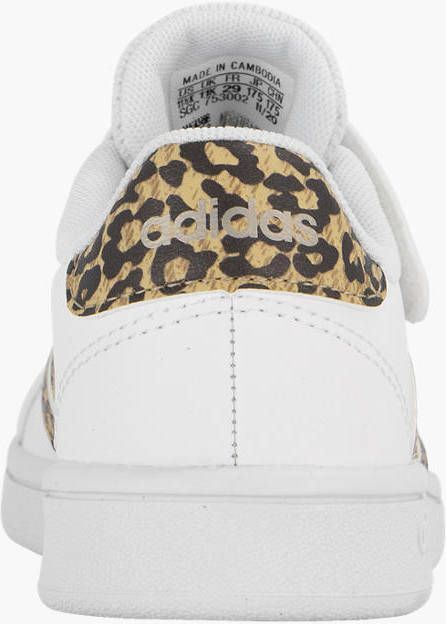 Adidas Witte Grand Court sneaker panterprint