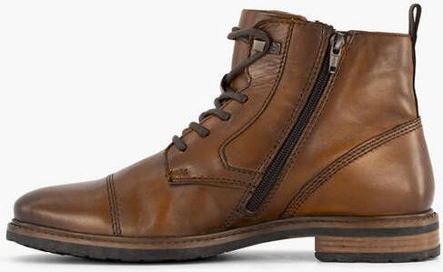 Bugatti Cognac leren veterschoen