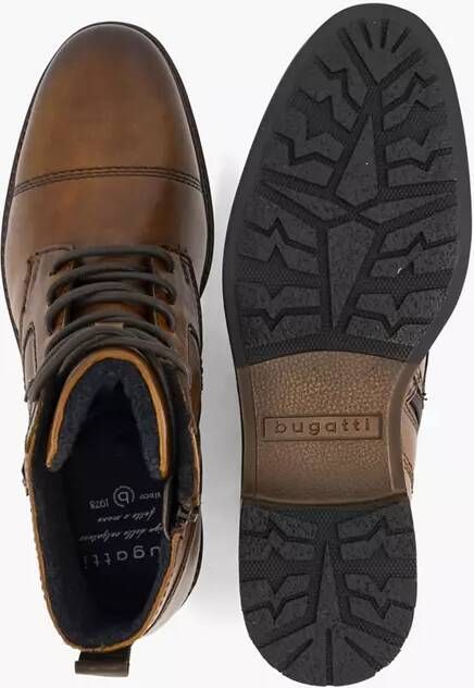 Bugatti Cognac leren veterschoen
